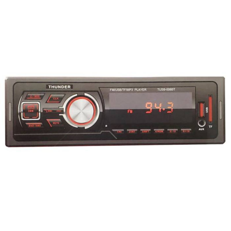 Автомобилен радио MP3 плеър TSUB-008BT, AUX, FM, SD, USB, BLT 4x40W 12V