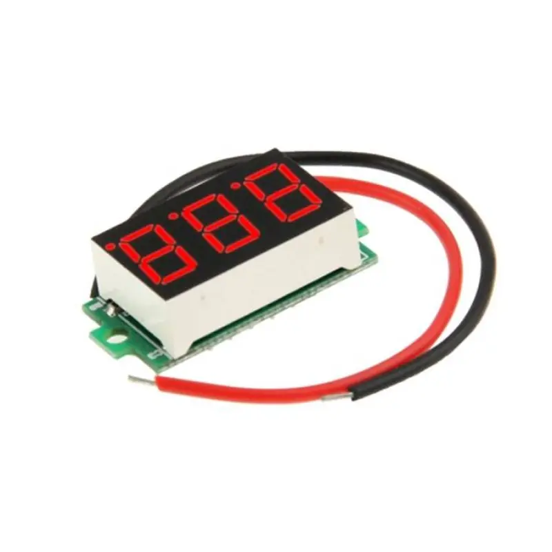 Волтметър за вграждане в панел 3,2V-30VDC 22x15mm