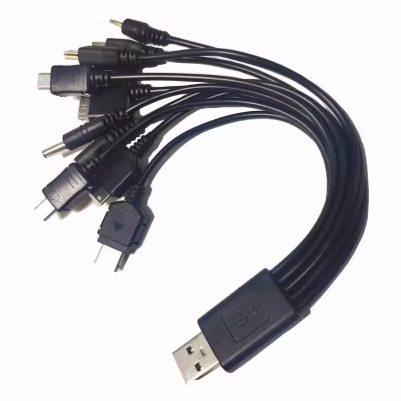 Кабел, универсален, мобилен телефон, смартфон, USB-A(м), 0,3m