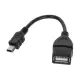OTG кабел за захранване USB-А(ж)/MINI USB(м) 0,1m