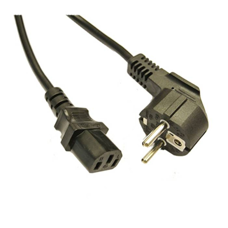 Захранващ кабел за захранване, компютър, прав, 220VAC, 10A, 1,5m, 3x0,75mm2