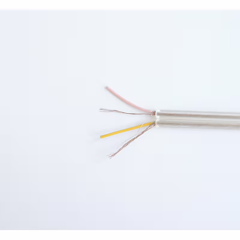 Екраниран кабел двужилен за слушалки/тонколони прозрачен