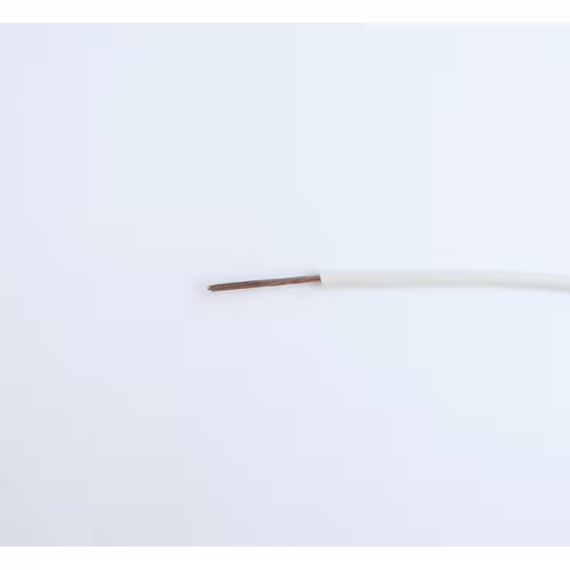 Проводник едножилен бял ПВ А2 1x0,75mm2