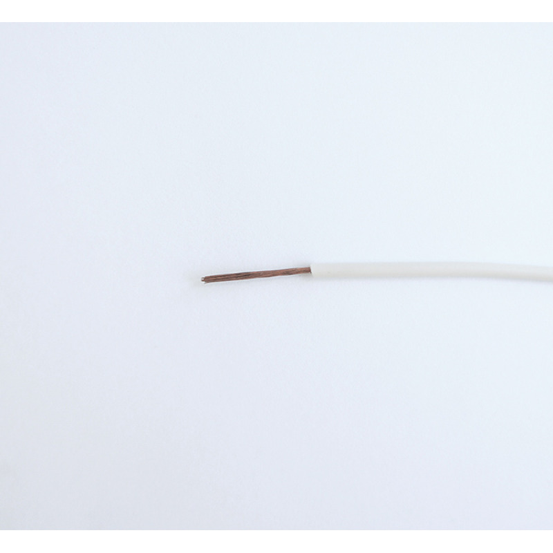 Проводник едножилен бял ПВ А2 1x0,75mm2