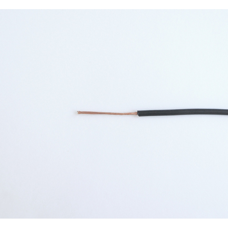 Проводник едножилен черен ПВ А2 1x1mm2
