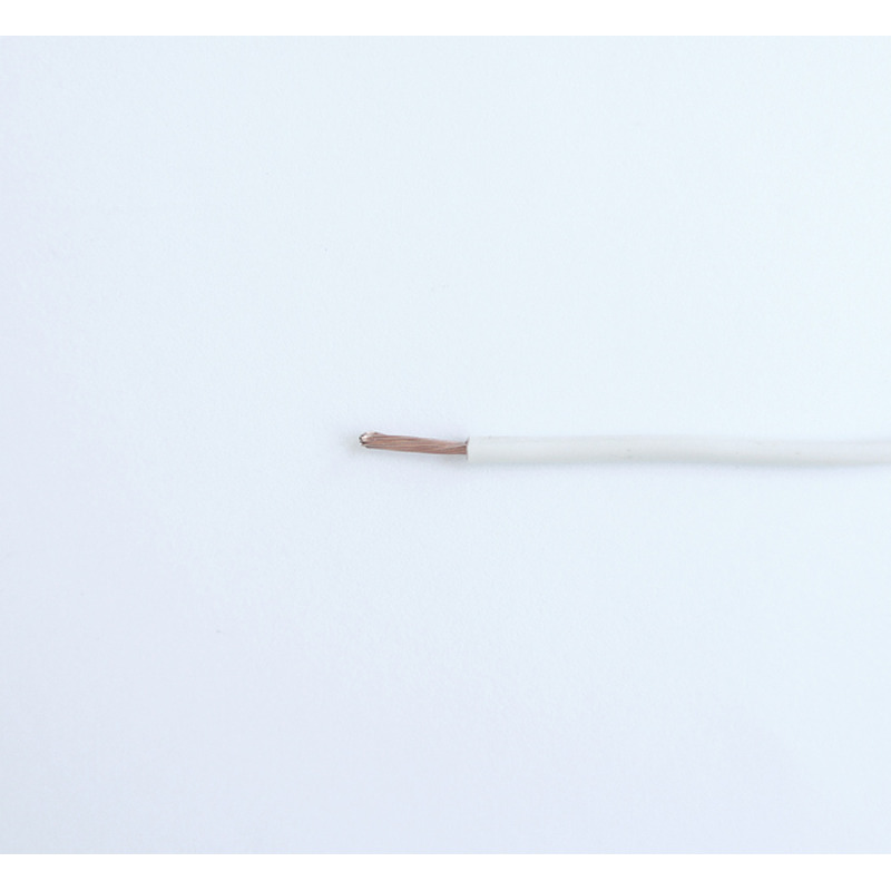 Силиконов проводник едножилен бял ПВ А2 1x1,5mm2