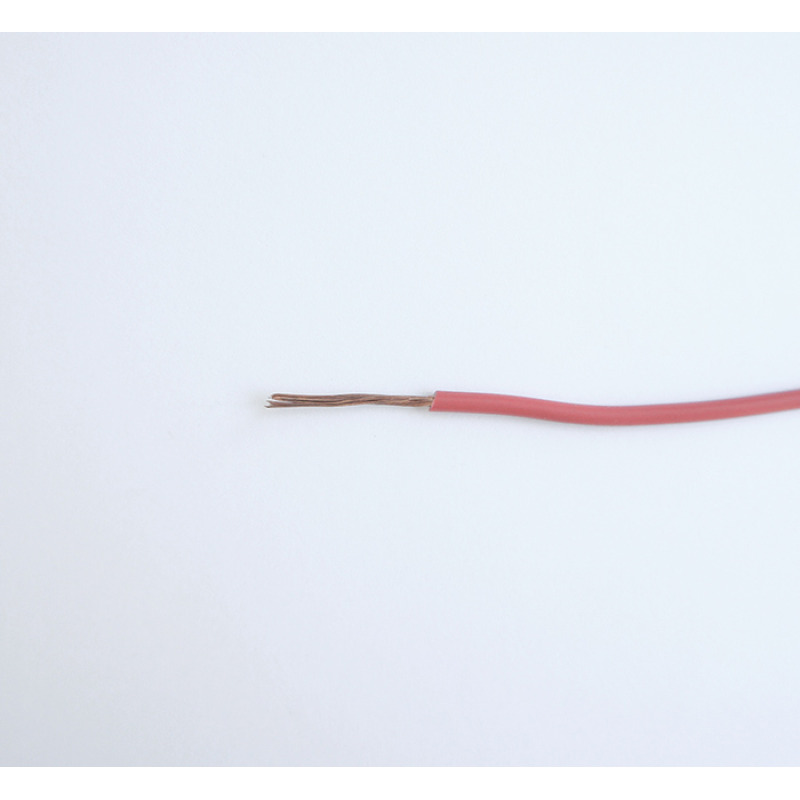 Проводник едножилен червен ПВ А2 1x1,5mm2