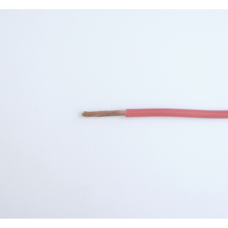 Проводник едножилен червен ПВ А2 1x4mm2