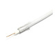 Коаксиален кабел RG6-U, алуминиев екран, бял, 75ohm, Ф6,5mm, ССS