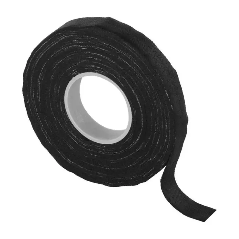 Изолационна лента F6515, текстилна, черна, 15mm, 15m