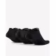 NIKE 3-Packs Lightweight No-Show Training Socks Black