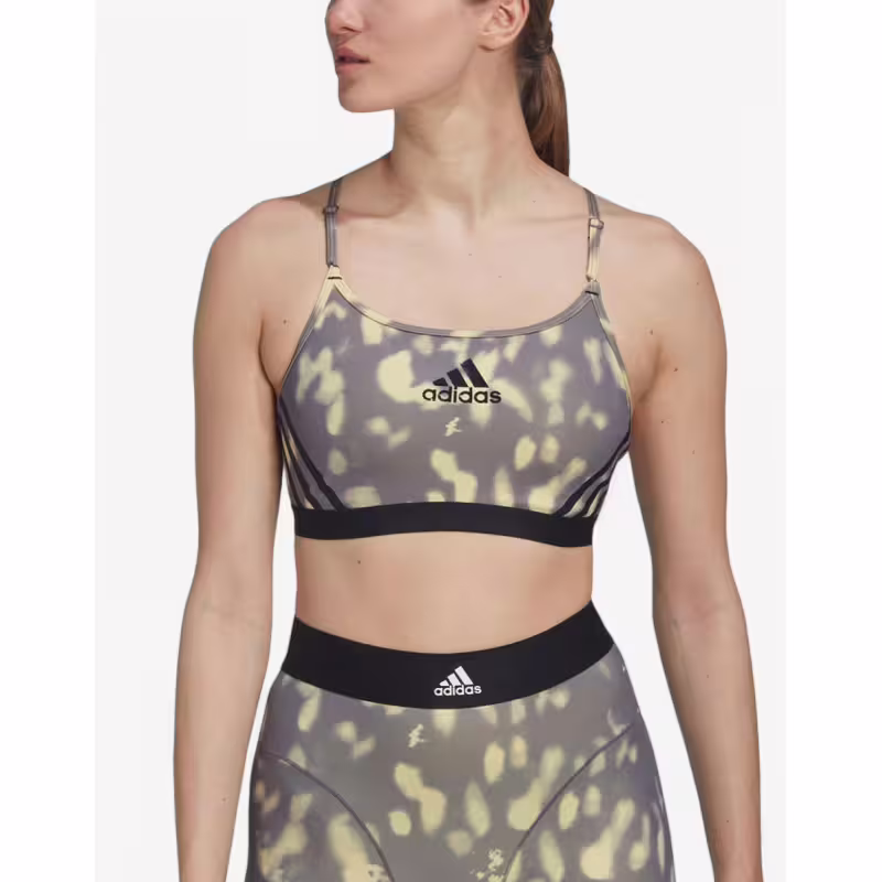 ADIDAS Aeroreact Light-Support Hyperglam Printed Bra Multi