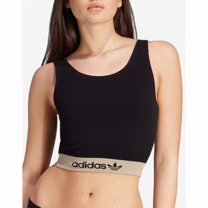 ADIDAS Originals Ribbed Modern Flex Brami Underwear Black
