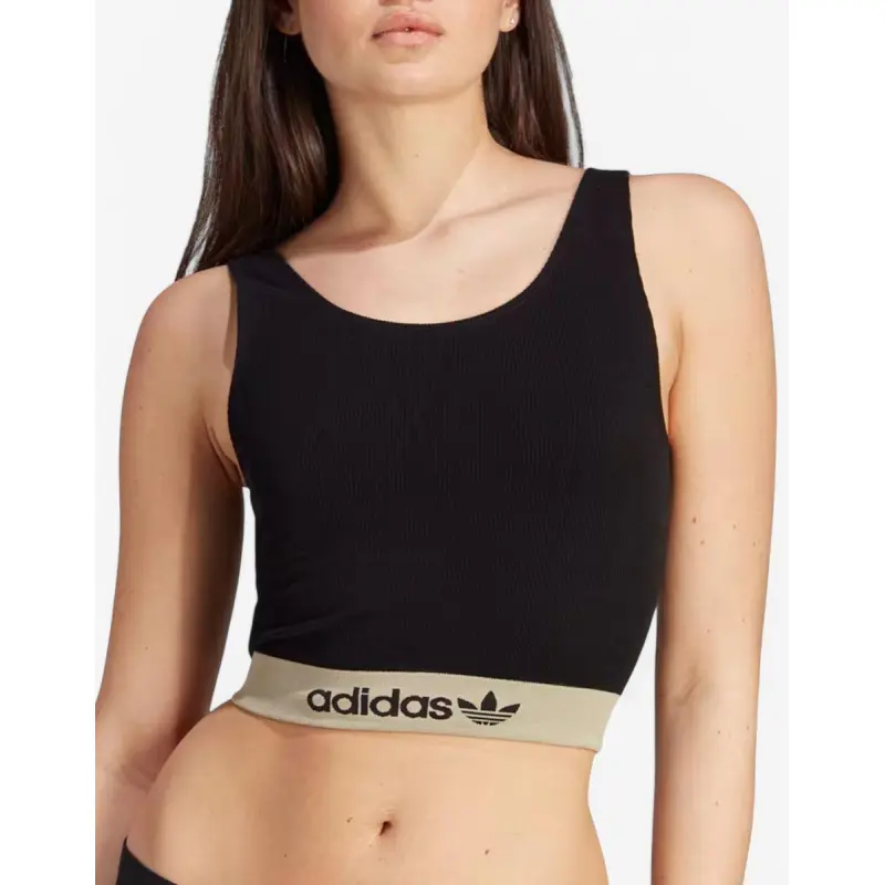 ADIDAS Originals Ribbed Modern Flex Brami Underwear Black