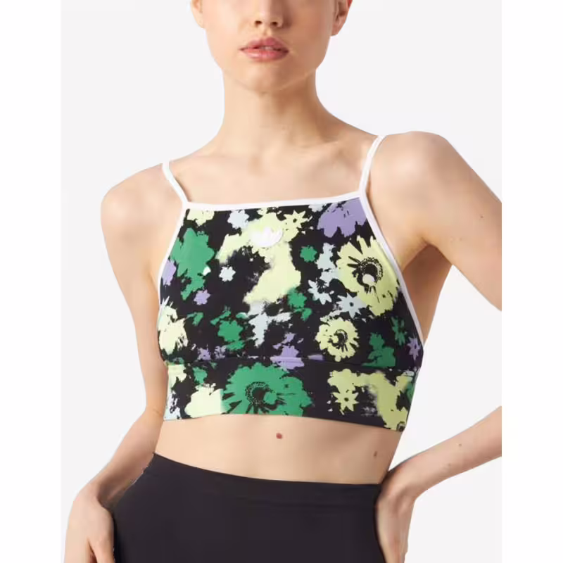 ADIDAS Originals All Over Print Floral Bra Multicolor