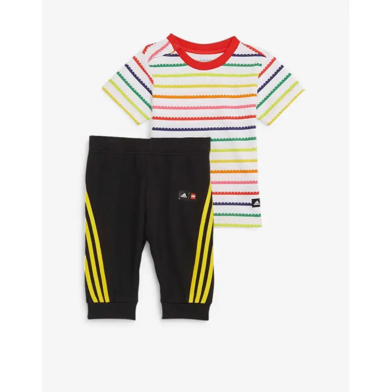 ADIDAS x Classic Lego Tee And 3/4 Pants Set White/Multi