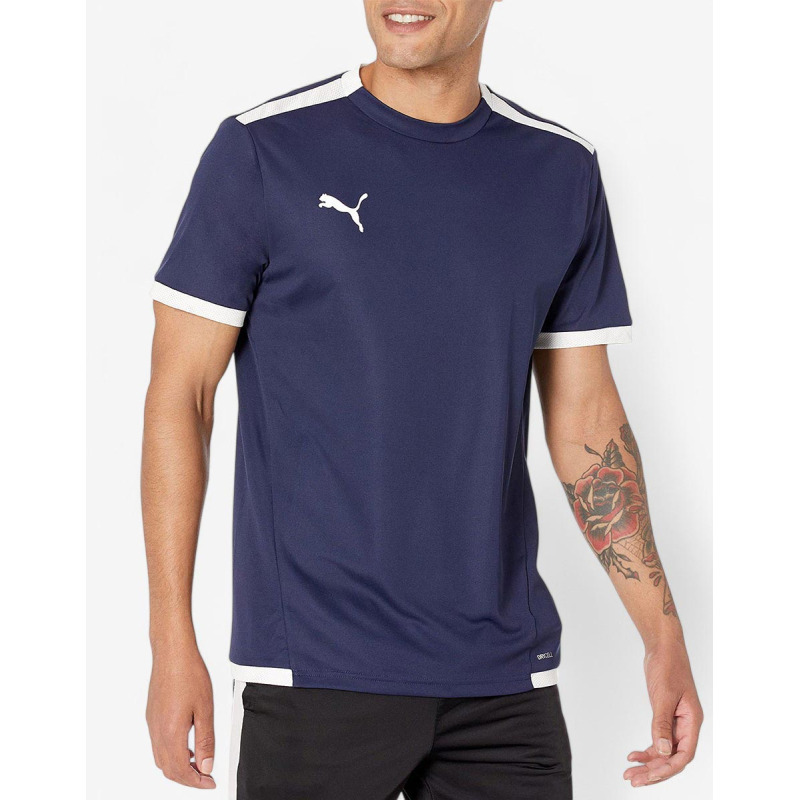 PUMA TeamLIGA Football Tee Navy