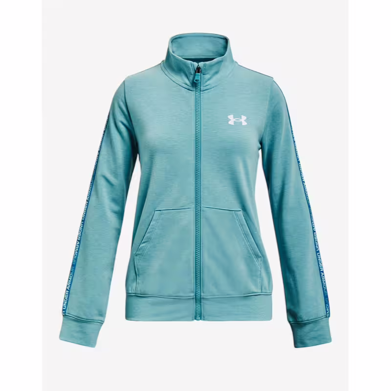 UNDER ARMOUR Rival Terry Taped FZ Hoodie Blue