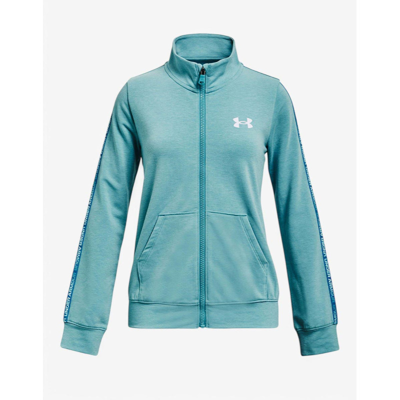UNDER ARMOUR Rival Terry Taped FZ Hoodie Blue