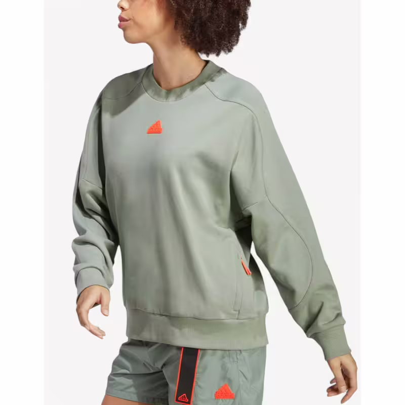 ADIDAS Sportswear City Escape Loose Crew Sweatshirt Green