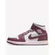 NIKE Air Jordan 1 Mid Shoes Mauve/White