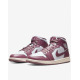 NIKE Air Jordan 1 Mid Shoes Mauve/White