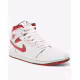 NIKE Air Jordan 1 Mid Se Shoes White/Red