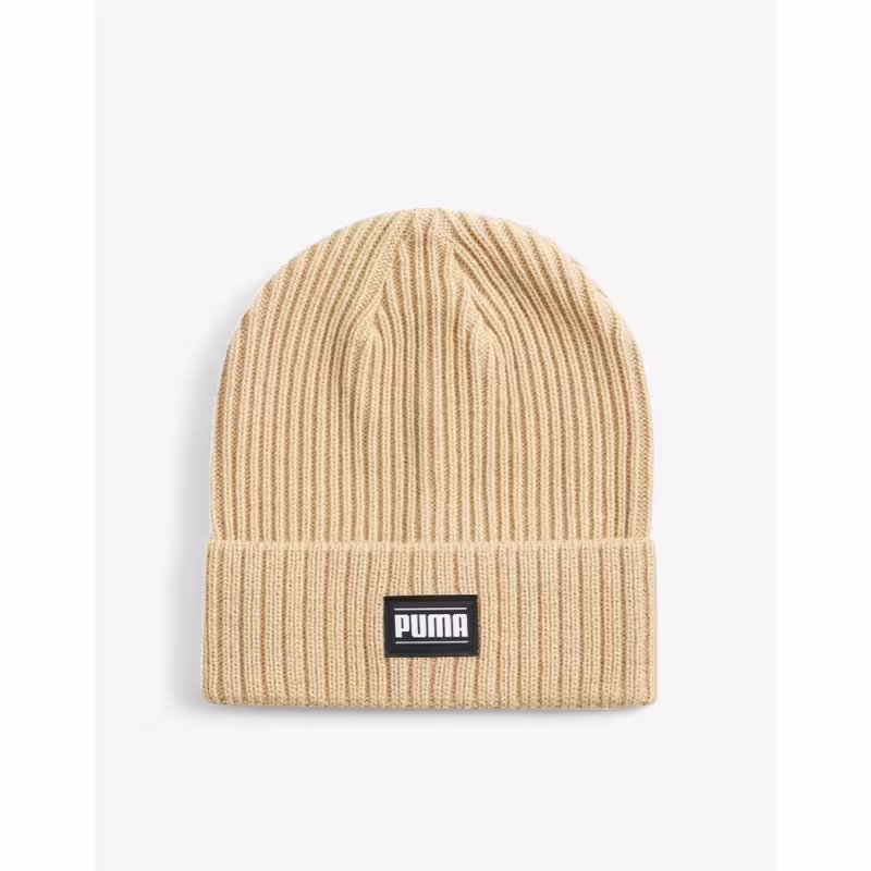 PUMA Ribbed Classic Cuff Beanie Cream