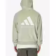 ADIDAS Basketball Velour Hoodie Halo Green