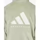 ADIDAS Basketball Velour Hoodie Halo Green