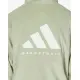 ADIDAS Basketball Velour Hoodie Halo Green