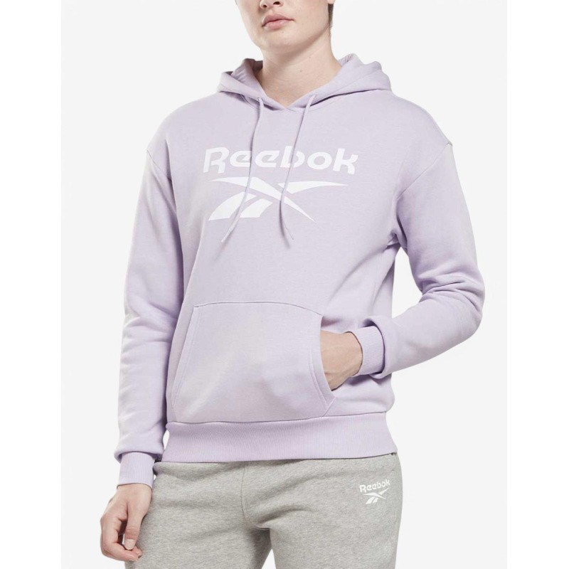 REEBOK Identity Big Logo Fleece Hoodie Purple
