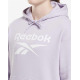 REEBOK Identity Big Logo Fleece Hoodie Purple