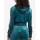 REEBOK Classics Energy Q4 Velour Full-Zip Hoodie Teal