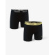 KAPPA 2-Pack Boxershorts Black/Lime