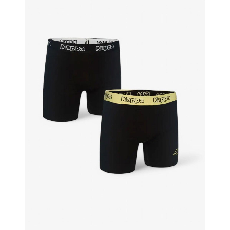 KAPPA 2-Pack Boxershorts Black/Lime