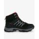 BLACK CREVICE Trekking High-Cut Waterproof Shoes Black/Pink