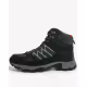 BLACK CREVICE Trekking High-Cut Waterproof Shoes Black/Red