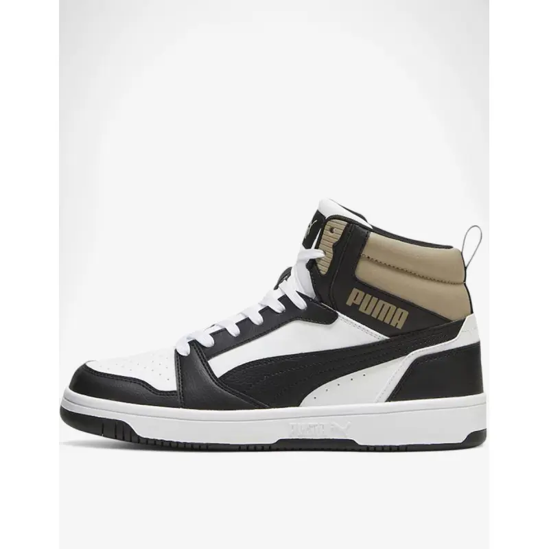 PUMA Rebound V6 Mid Shoes White/Black