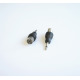 Букса преходна MONO 3,5mm JACK(м)/TV антена RF(ж)