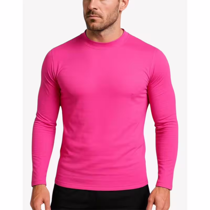 NIKE Pro Mock Thermoactive Long Sleeve Top Pink