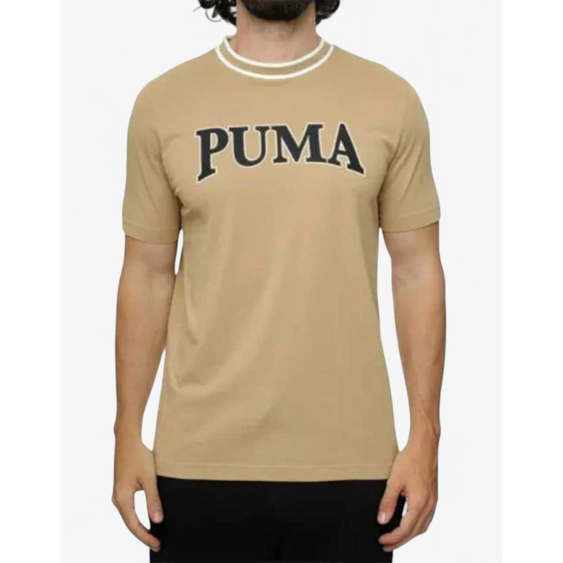 PUMA Squad Big Graphic Tee Beige
