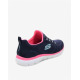 SKECHERS Summits Perfect Views Shoes Navy/Pink