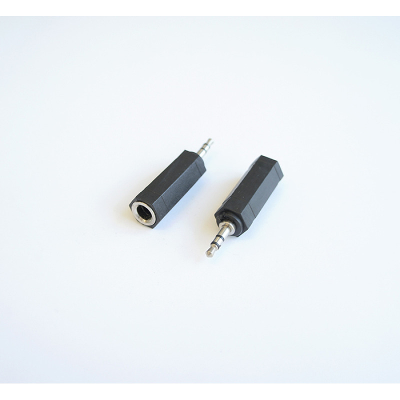 Букса преходна STEREO 3,5mm JACK(м)/6,3mm JACK(ж)