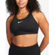 NIKE Dri-FIT Swoosh High-Support Unpadded Bra Black