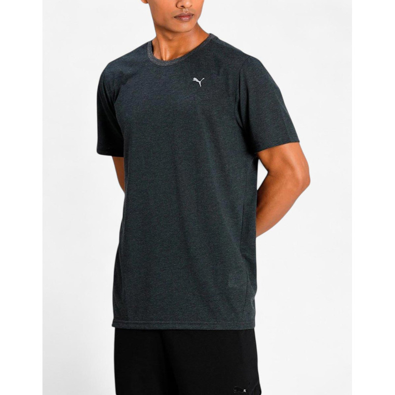 PUMA Performance Heather Training Tee Dark Grey