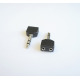 Букса преходна STEREO 6,3mm JACK(м)/2x3,5mm MONO JACK(ж)