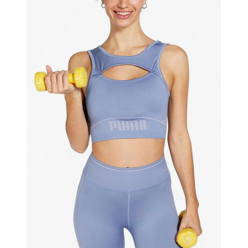 PUMA FormKnit Seamless Sports Bra Purple