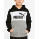 PUMA Essentials+ Colorblock Fleece Hoodie Grey/Black