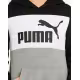PUMA Essentials+ Colorblock Fleece Hoodie Grey/Black